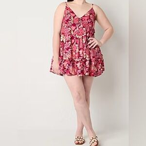 Arizona Womens Sleeveless Babydoll Dress Juniors NWT